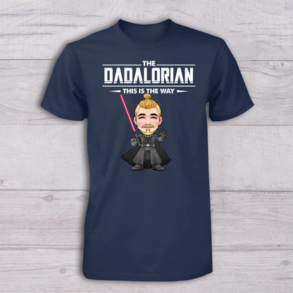 The Dadalorian This Is The Way - Personalized Father T-shirt And Baby Onesie