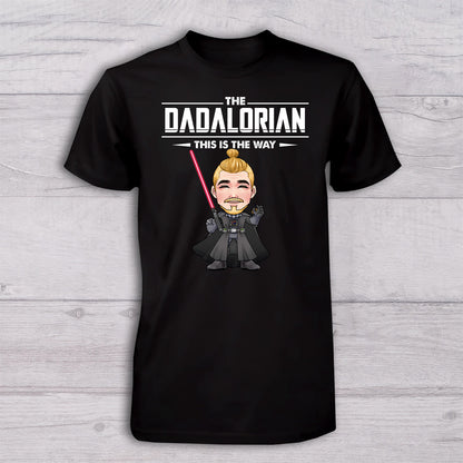 The Dadalorian This Is The Way - Personalized Father T-shirt And Baby Onesie