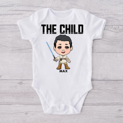 The Dadalorian This Is The Way - Personalized Father T-shirt And Baby Onesie