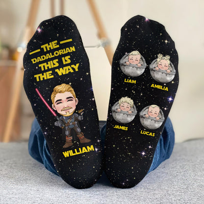 This Is The Way - Personalized Father Socks