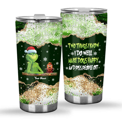 Two Things I Know - Personalized Stole Christmas Tumbler