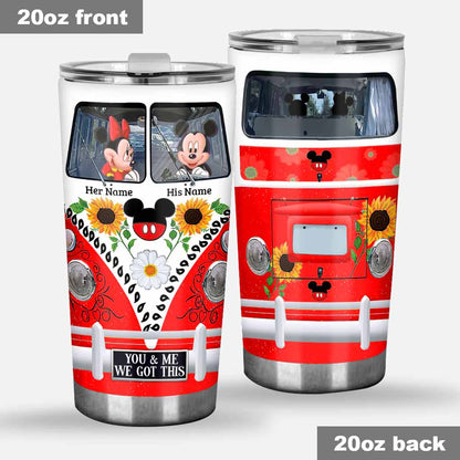 You & Me We Got This - Personalized Couple Mouse Tumbler