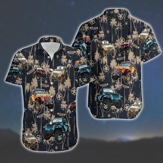 Tropical Pattern Car Hawaiian Shirt 0523