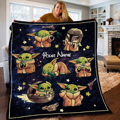 Cute Baby Personalized The Force Quilt 0523