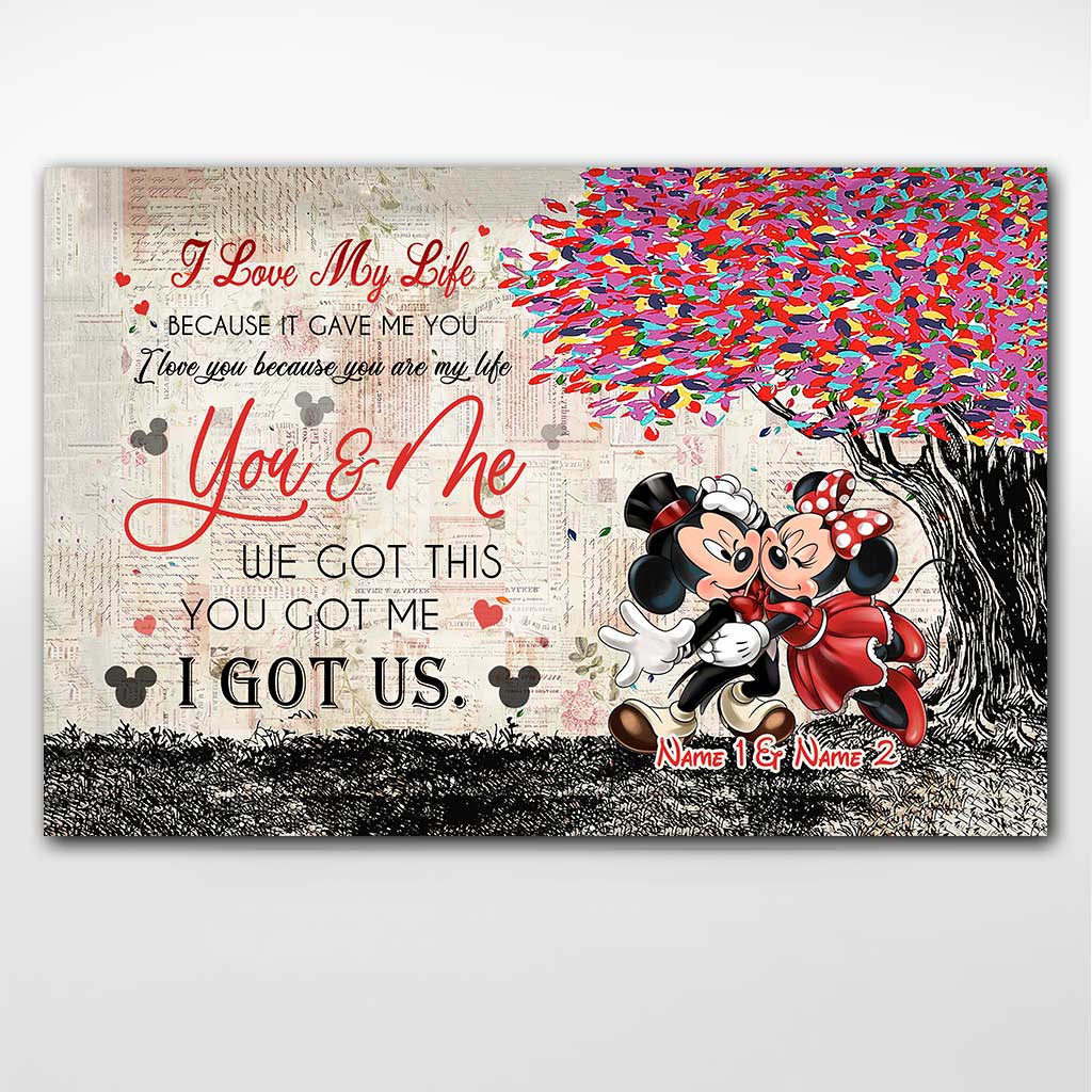 You Got Me We Got This - Personalized Couple Mouse Poster