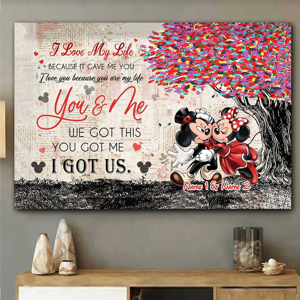 You Got Me We Got This - Personalized Couple Mouse Poster