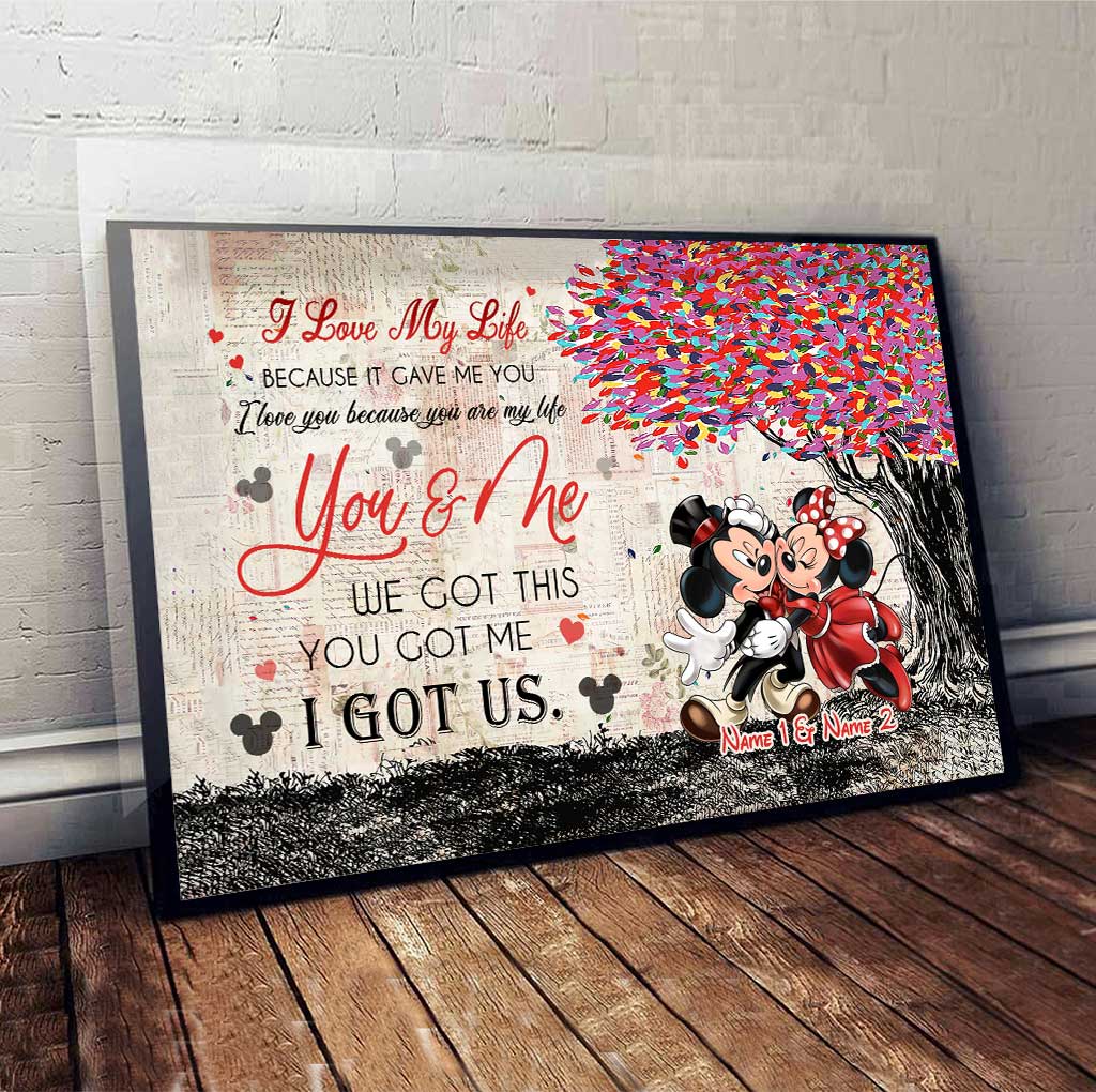 You Got Me We Got This - Personalized Couple Mouse Poster