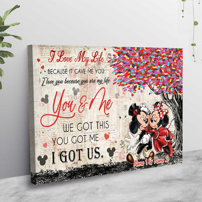 You Got Me We Got This - Personalized Couple Mouse Poster