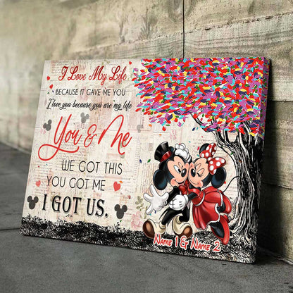 You Got Me We Got This - Personalized Couple Mouse Poster