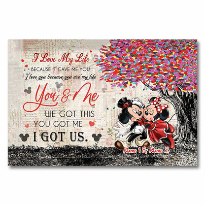 You Got Me We Got This - Personalized Couple Mouse Poster