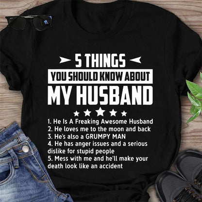 5 Things - Husband And Wife T-shirt And Hoodie 072021