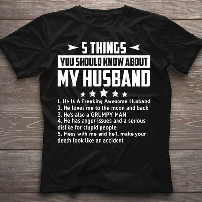 5 Things - Husband And Wife T-shirt And Hoodie 072021