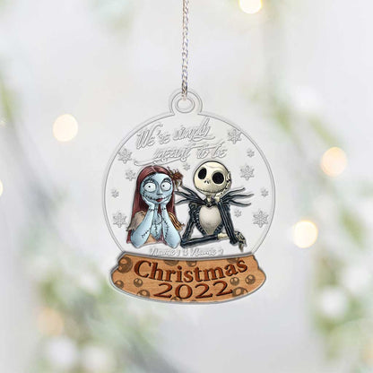 We're Simply Meant To Be - Personalized Christmas Nightmare Layers Mix Ornament