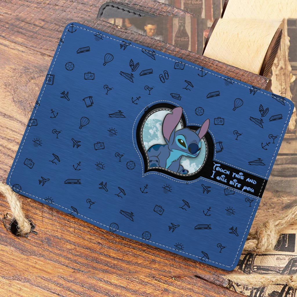 Touch This And I Will Bite You - Personalized Travelling Passport Holder