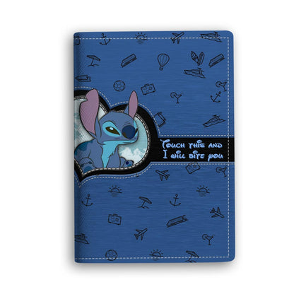 Touch This And I Will Bite You - Personalized Travelling Passport Holder