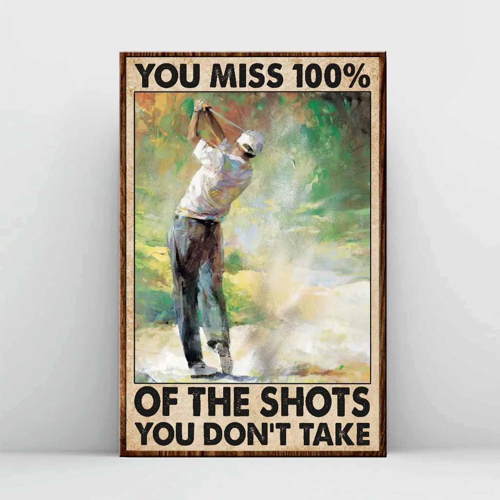 You Miss 100% Golf - Poster