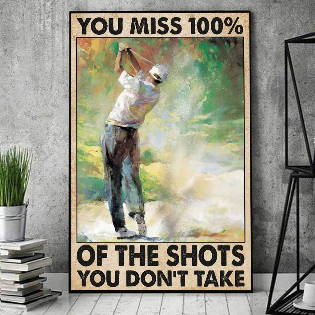 You Miss 100% Golf - Poster