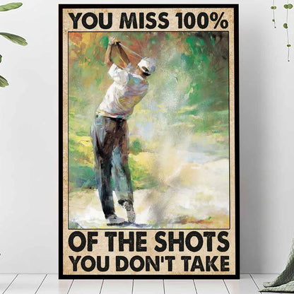 You Miss 100% Golf - Poster