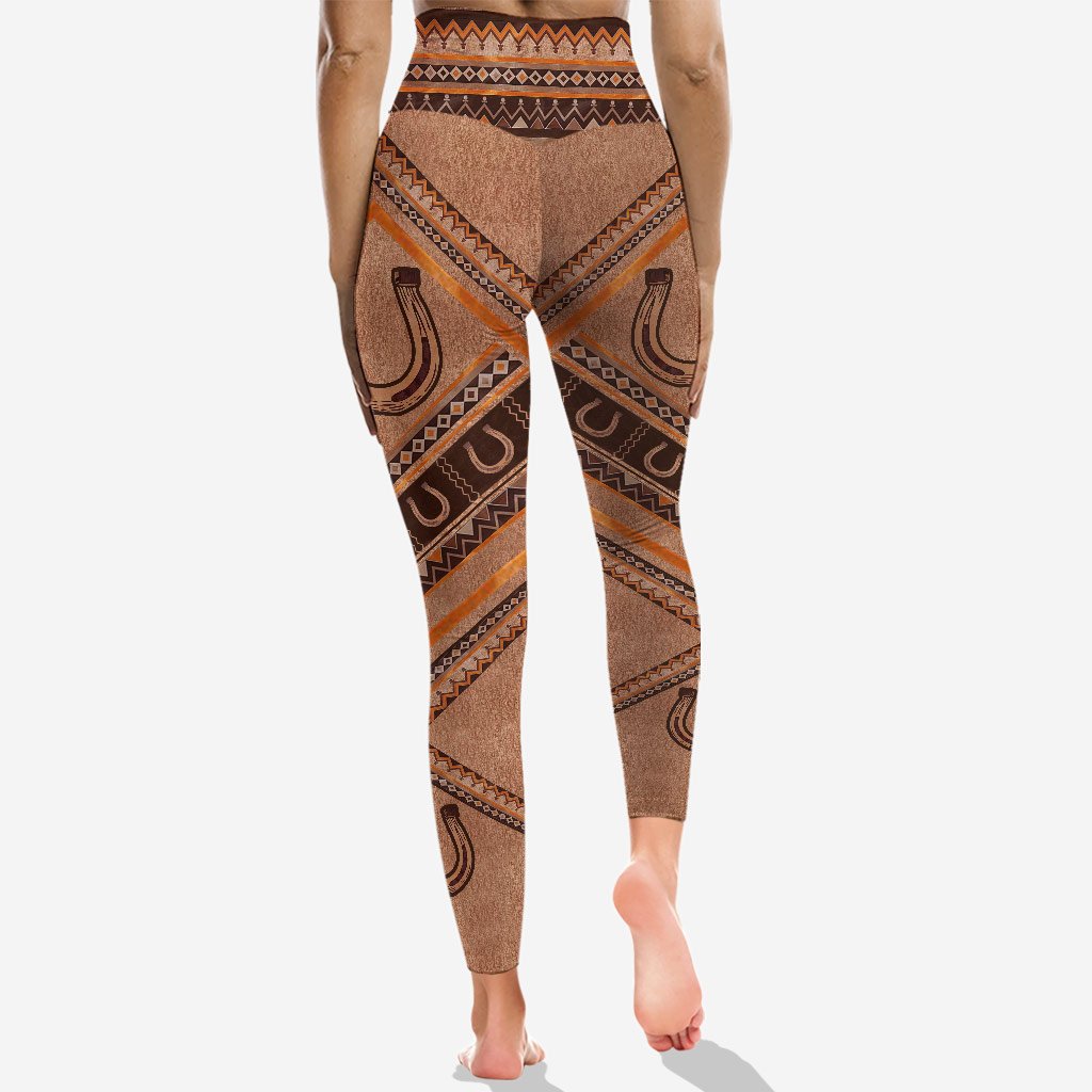 Wild Horse Tribal Pattern - Personalized Hoodie and Leggings