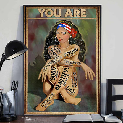 You Are Enough - Puerto Rican Poster