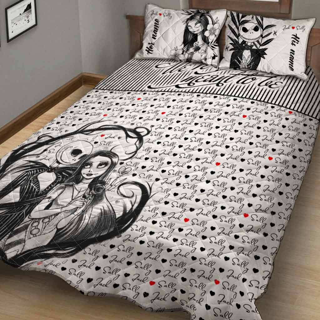 We're Simply Meant To Be - Personalized Nightmare Quilt Set