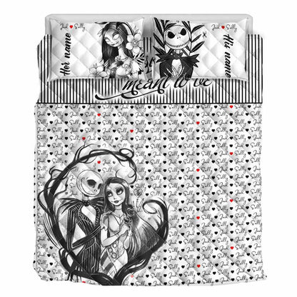 We're Simply Meant To Be - Personalized Nightmare Quilt Set