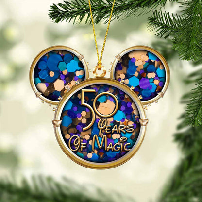 50 Years Of Magic - Mouse Ornament (Printed On Both Sides)