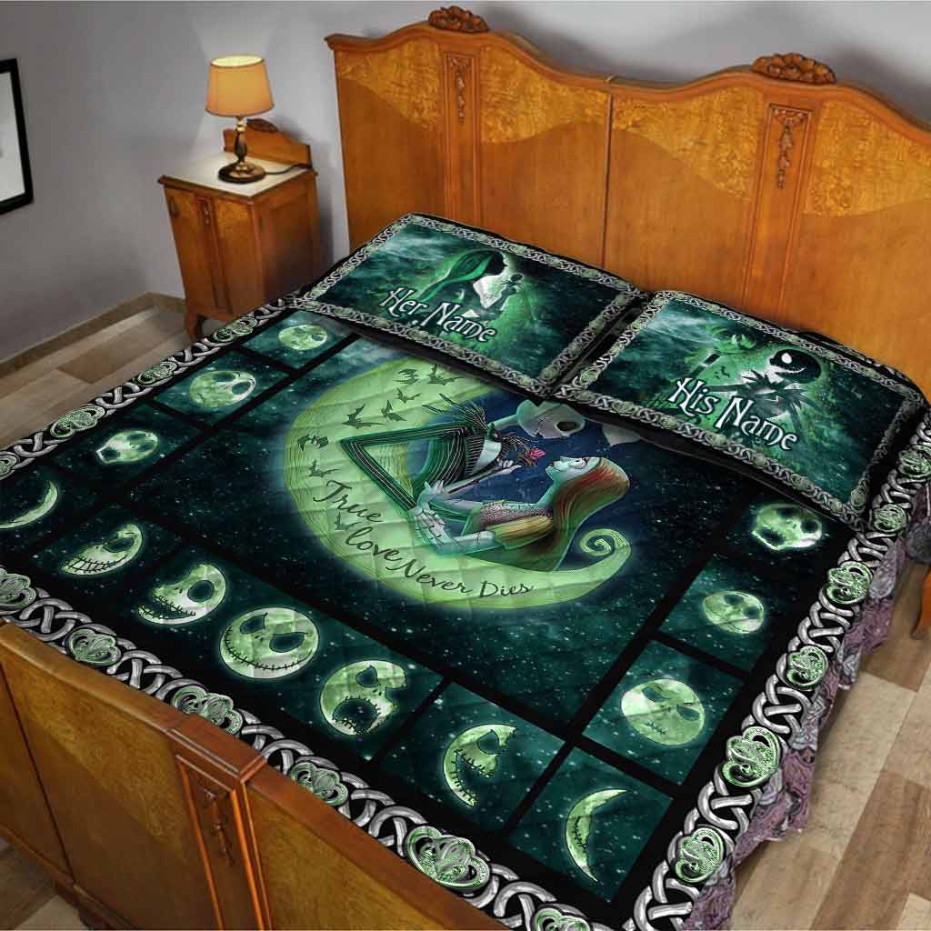 True Love Never Dies - Personalized Nightmare Quilt Set