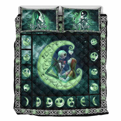 True Love Never Dies - Personalized Nightmare Quilt Set