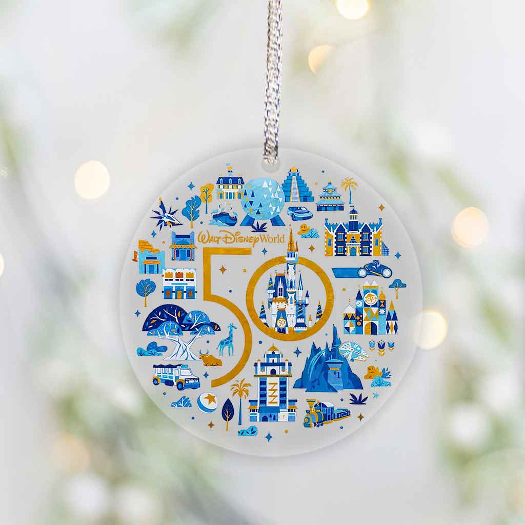 50th Anniversary - Mouse Transparent Ornament