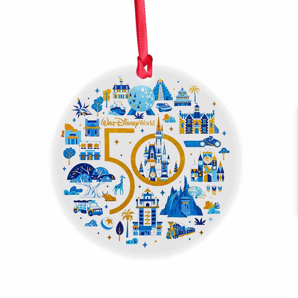 50th Anniversary - Mouse Transparent Ornament