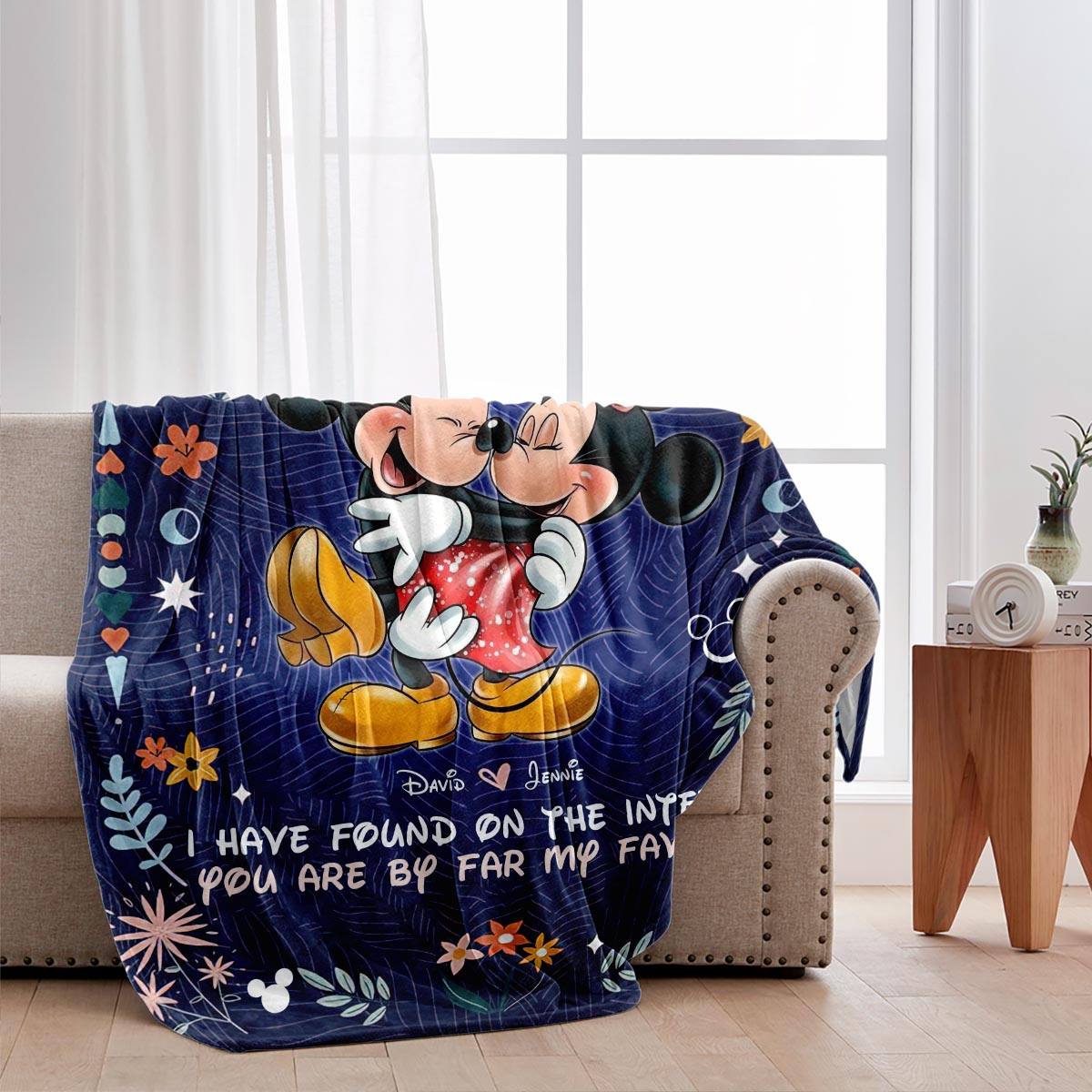 You're By Far My Favorite - Personalized Mouse Blanket