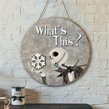 What's This Seasonal Charms - Personalized Nightmare Interchangeable Wood Sign