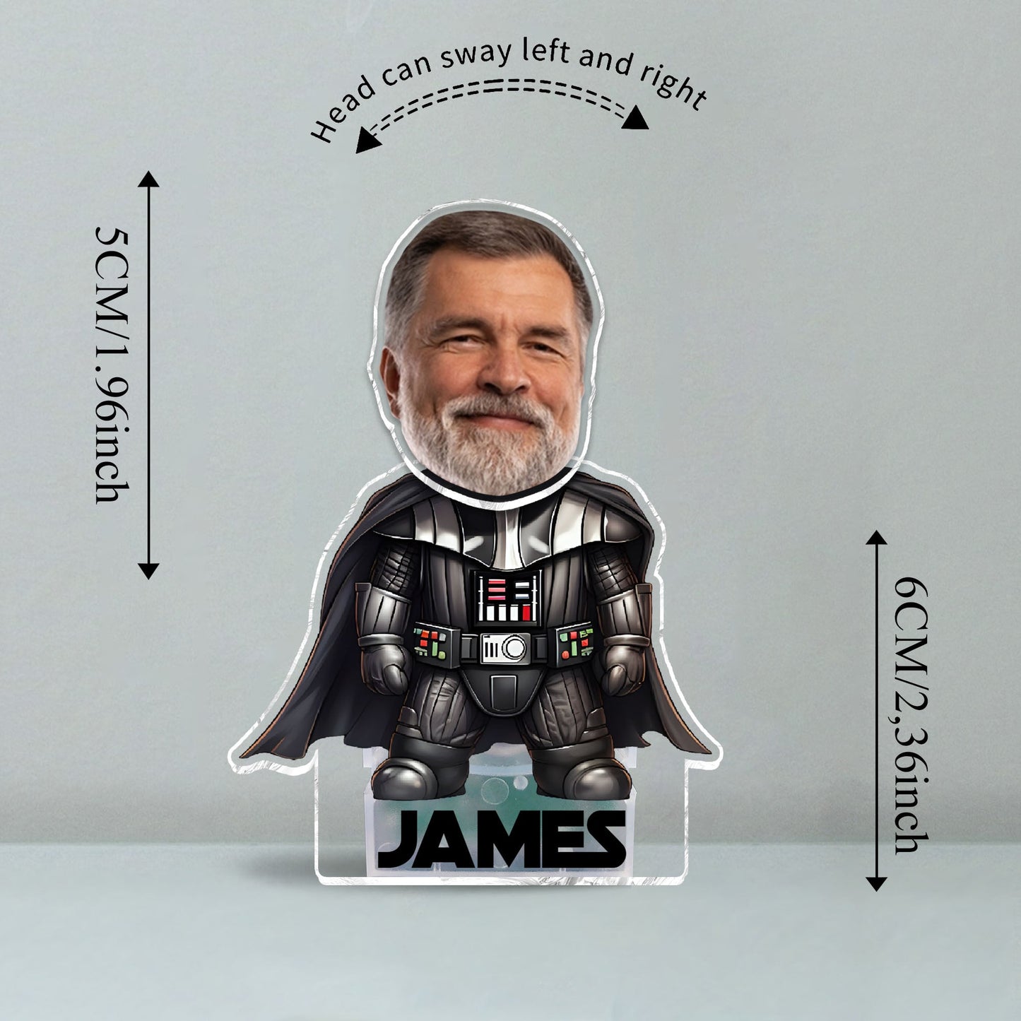 The Force Is Strong - Personalized The Force Custom Shaking Head