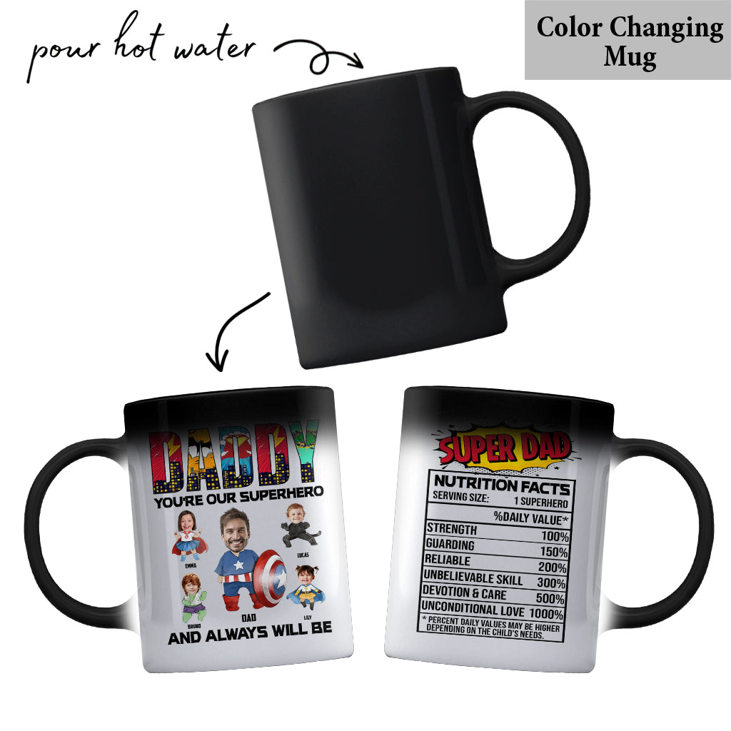 You’re Our Superhero And Always Will Be - Personalized Superhero Mug