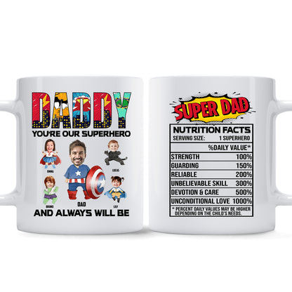 You’re Our Superhero And Always Will Be - Personalized Superhero Mug