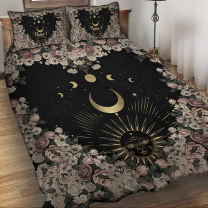 The Moon - Personalized Witch Quilt Set