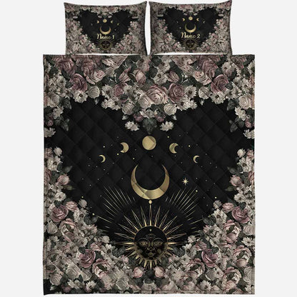 The Moon - Personalized Witch Quilt Set