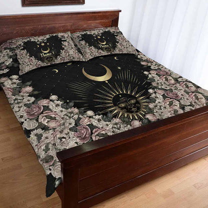 The Moon - Personalized Witch Quilt Set