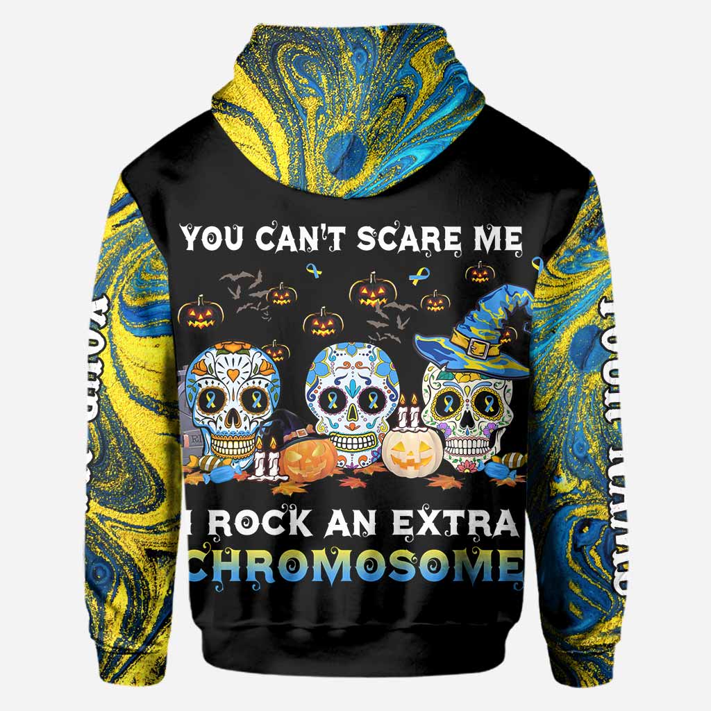 You Can't Scare Me - Down Syndrome Awareness Personalized All Over T-shirt and Hoodie