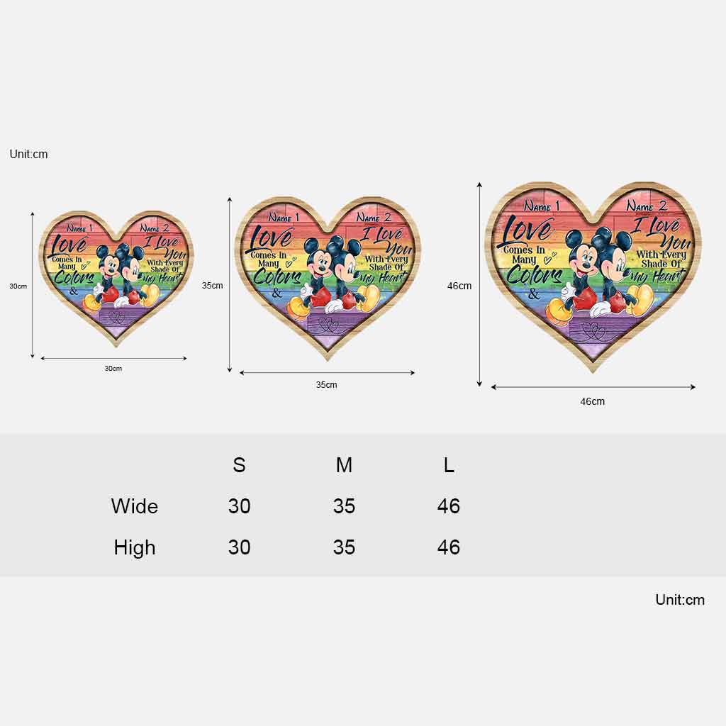 You Are My Rainbow - Personalized Couple LGBT Support Wood Sign With 3D Pattern Print