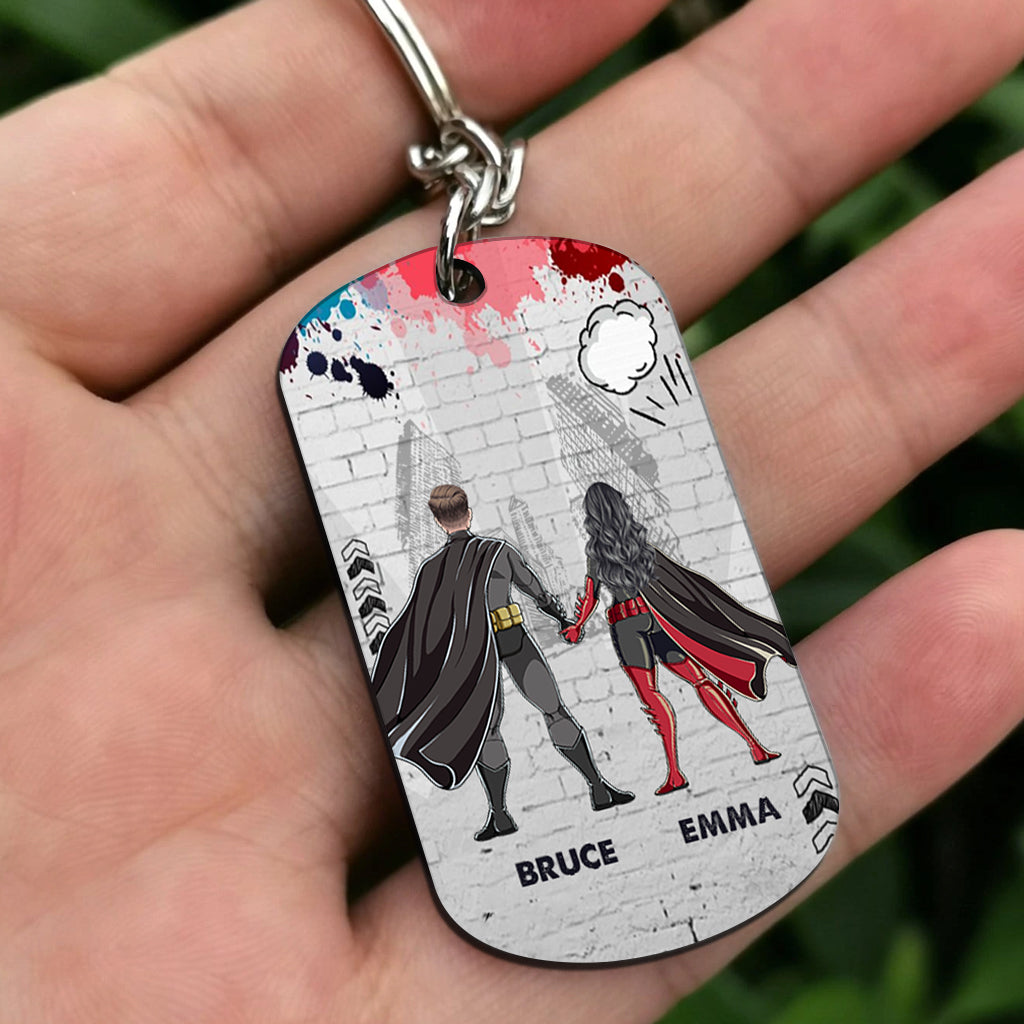 You Are My Favorite - Personalized Superhero Stainless Steel Keychain