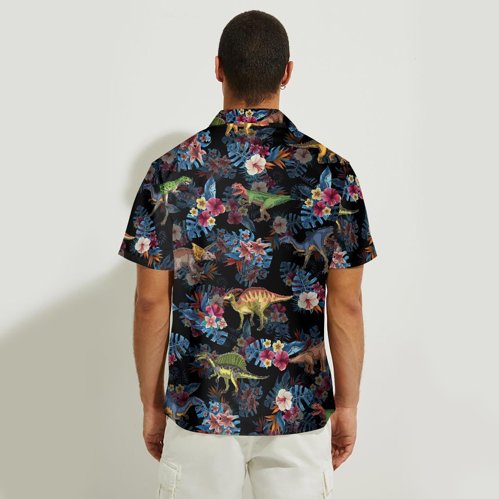 Tropical Vibes - Dinosaur Hawaiian Shirt