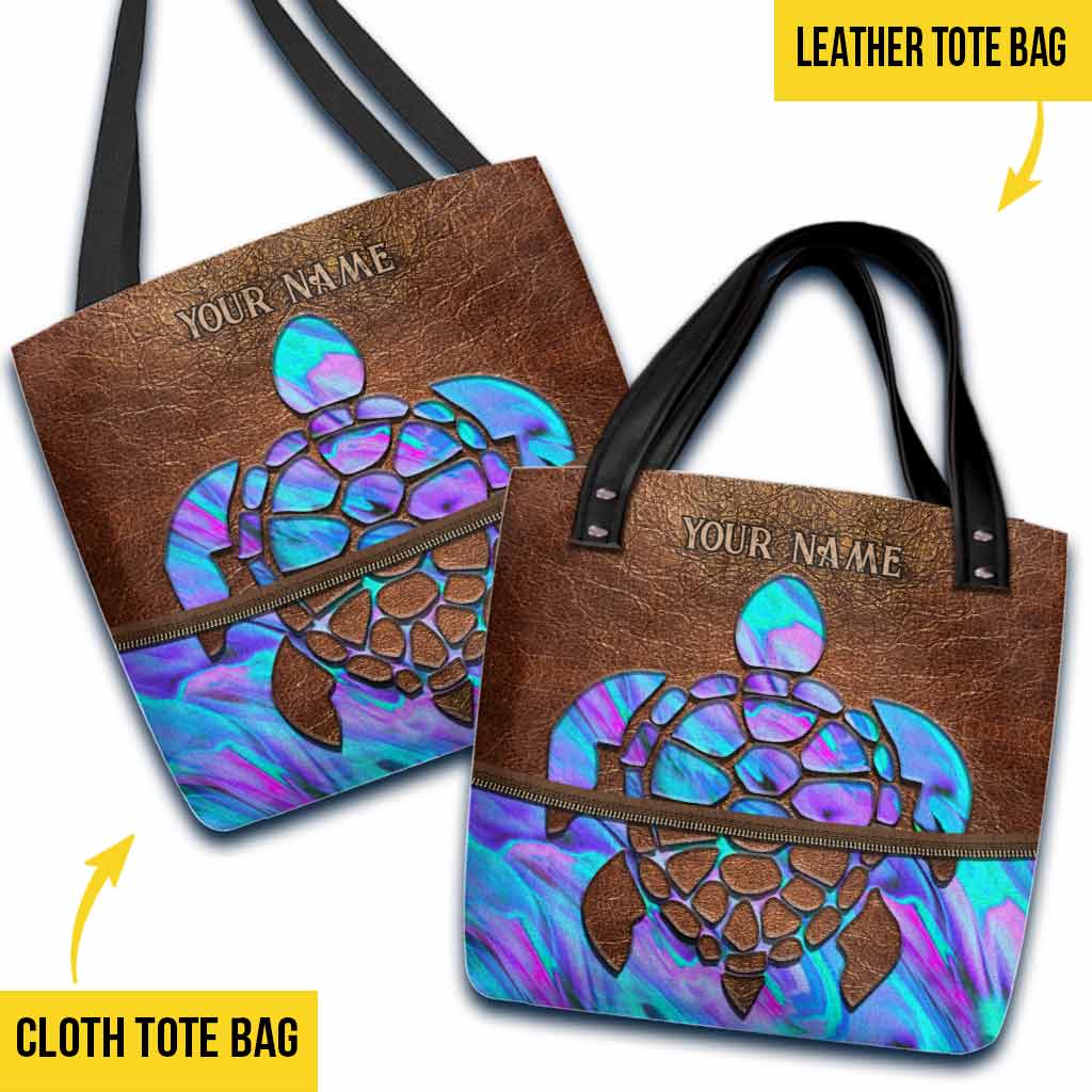 Turtle Personalized Tote Bag