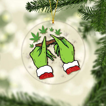 This Is How I Roll - Christmas Weed Transparent Ornament