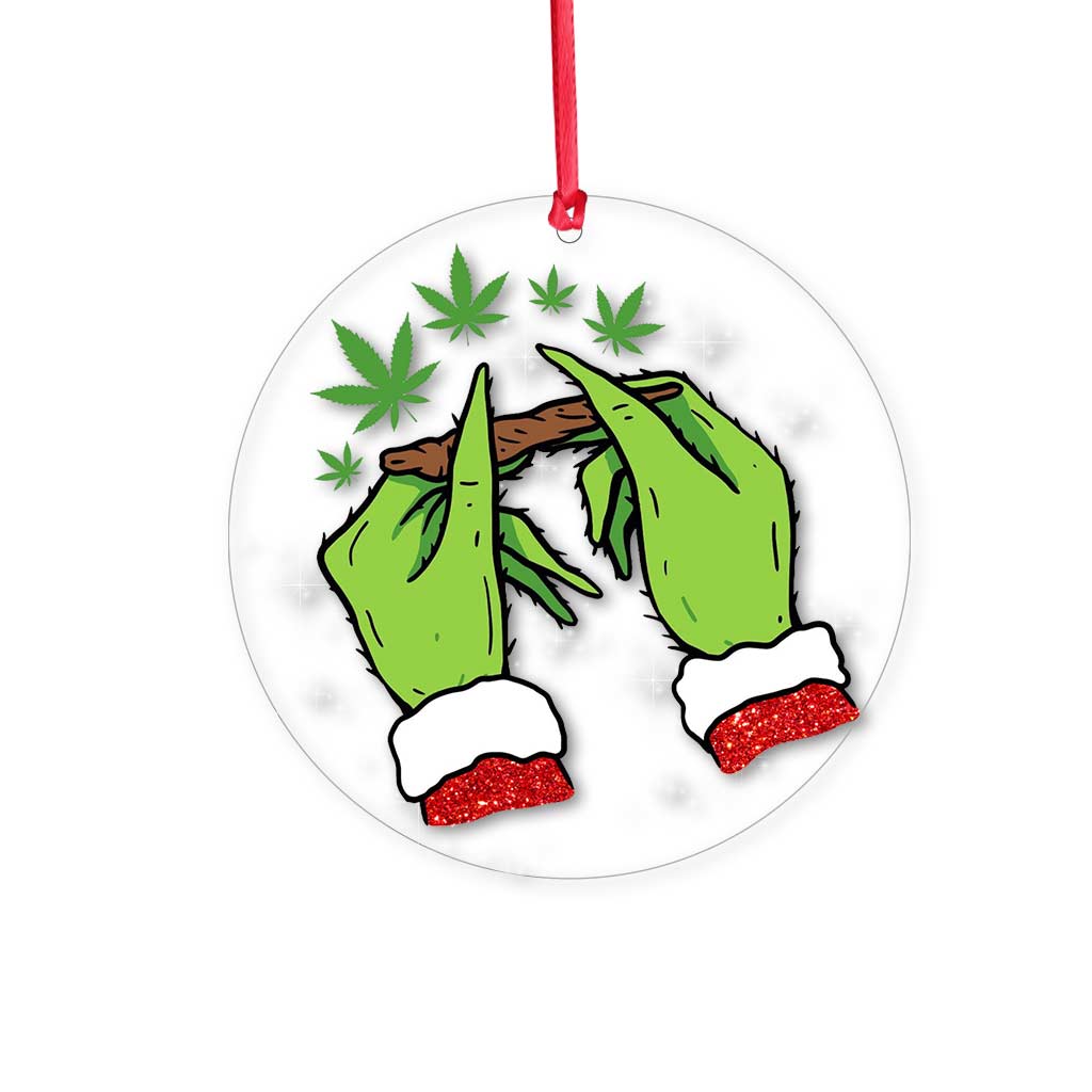 This Is How I Roll - Christmas Weed Transparent Ornament