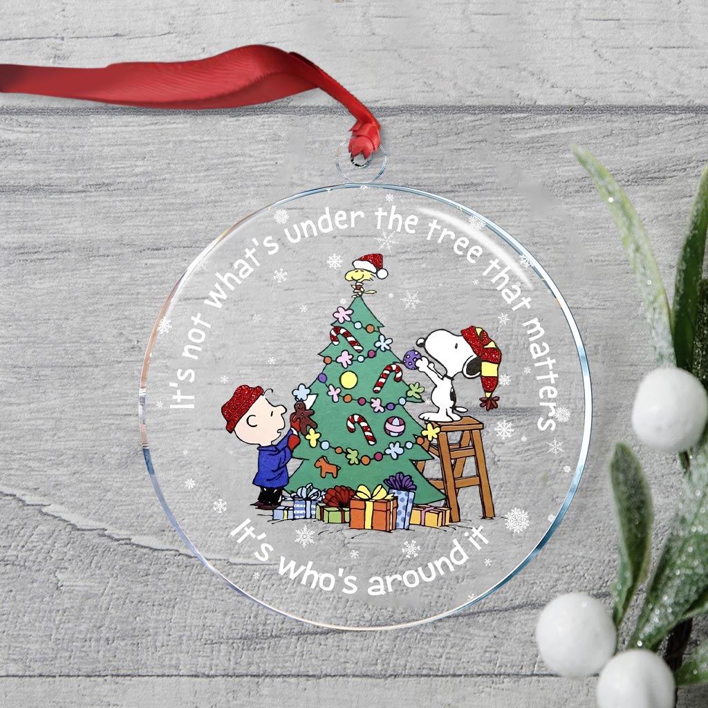 Hanging Light On Christmas Tree - Transparent Ornament