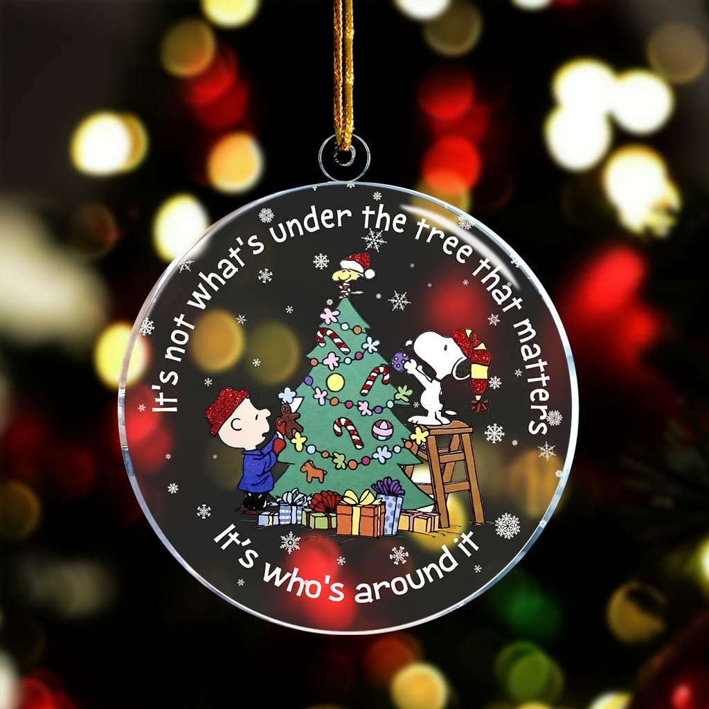 Hanging Light On Christmas Tree - Transparent Ornament