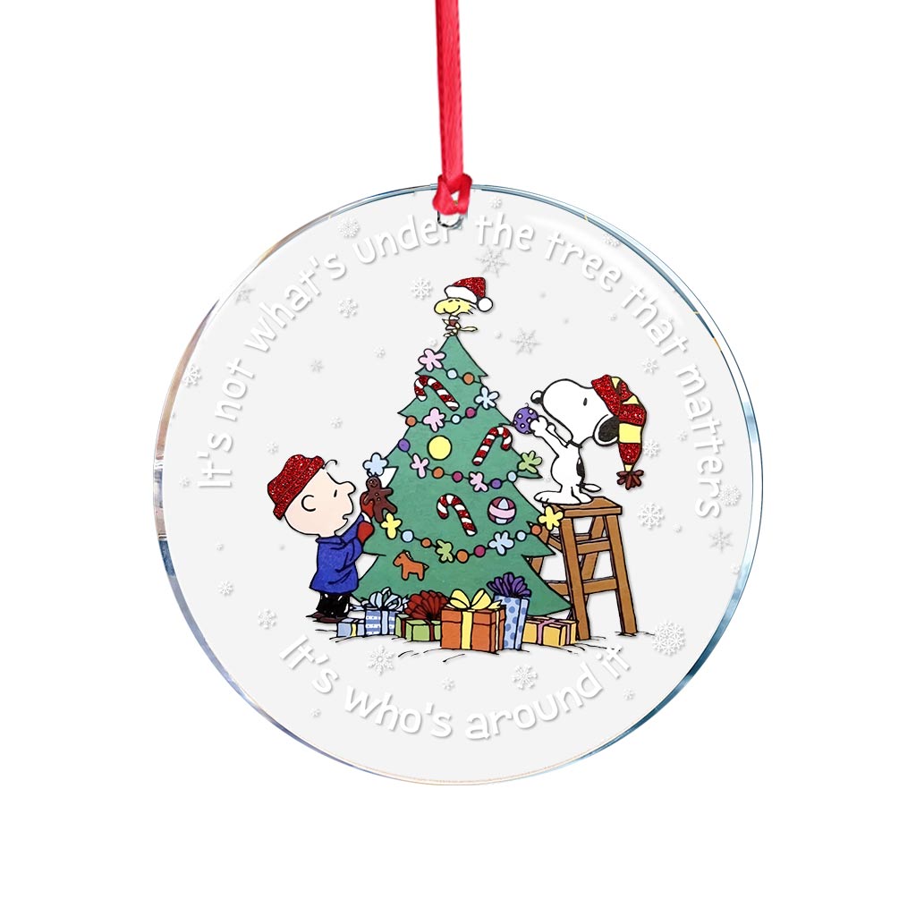 Hanging Light On Christmas Tree - Transparent Ornament