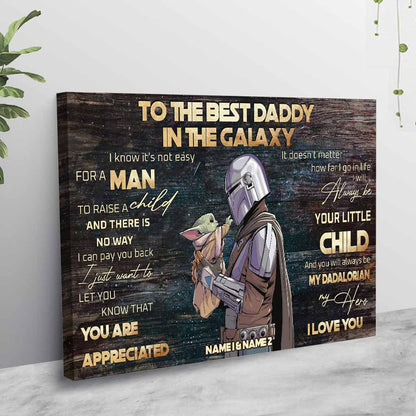 To The Best Daddy - Personalized The Force Poster